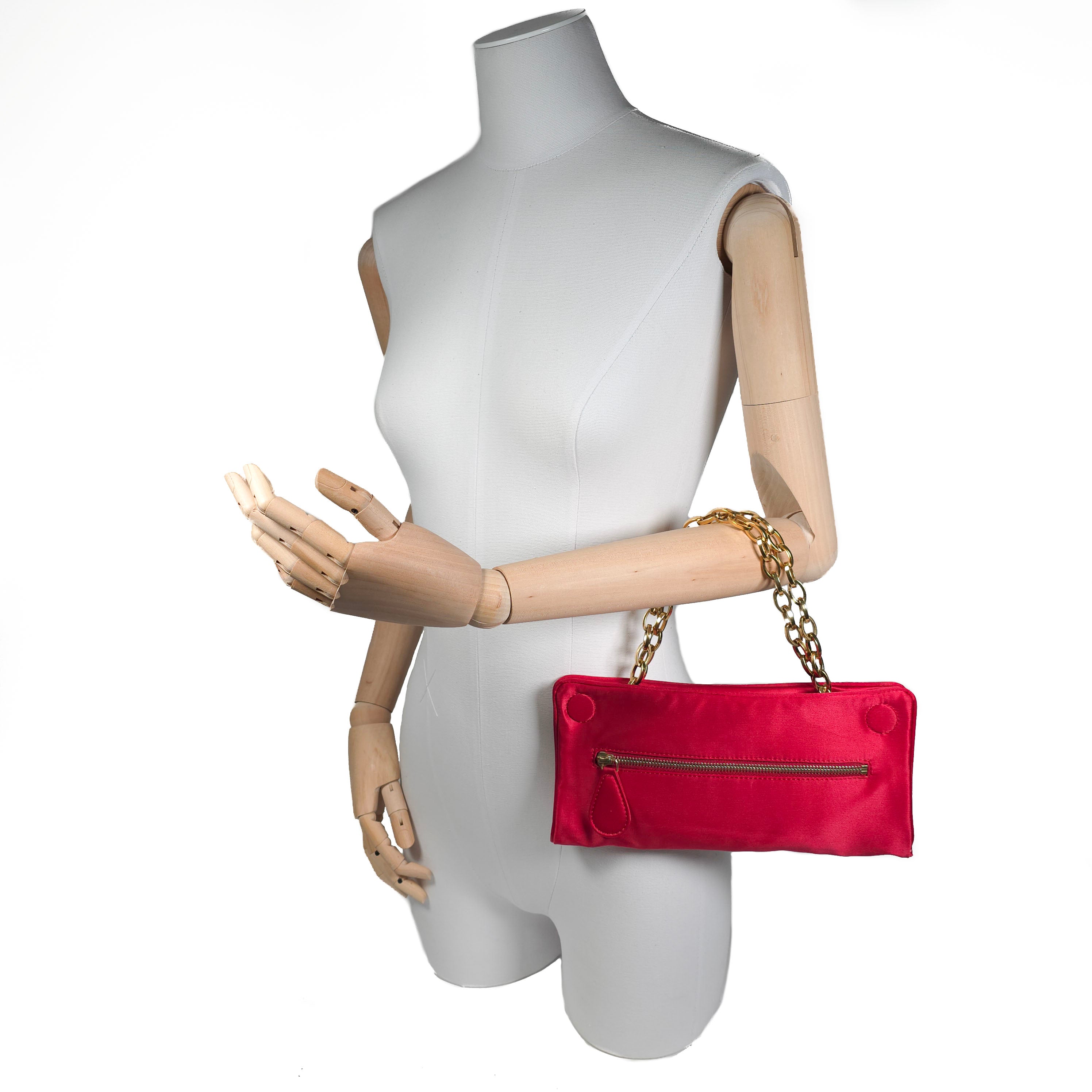 Vintage Stella McCartney Liptick Red Reversible Clutch