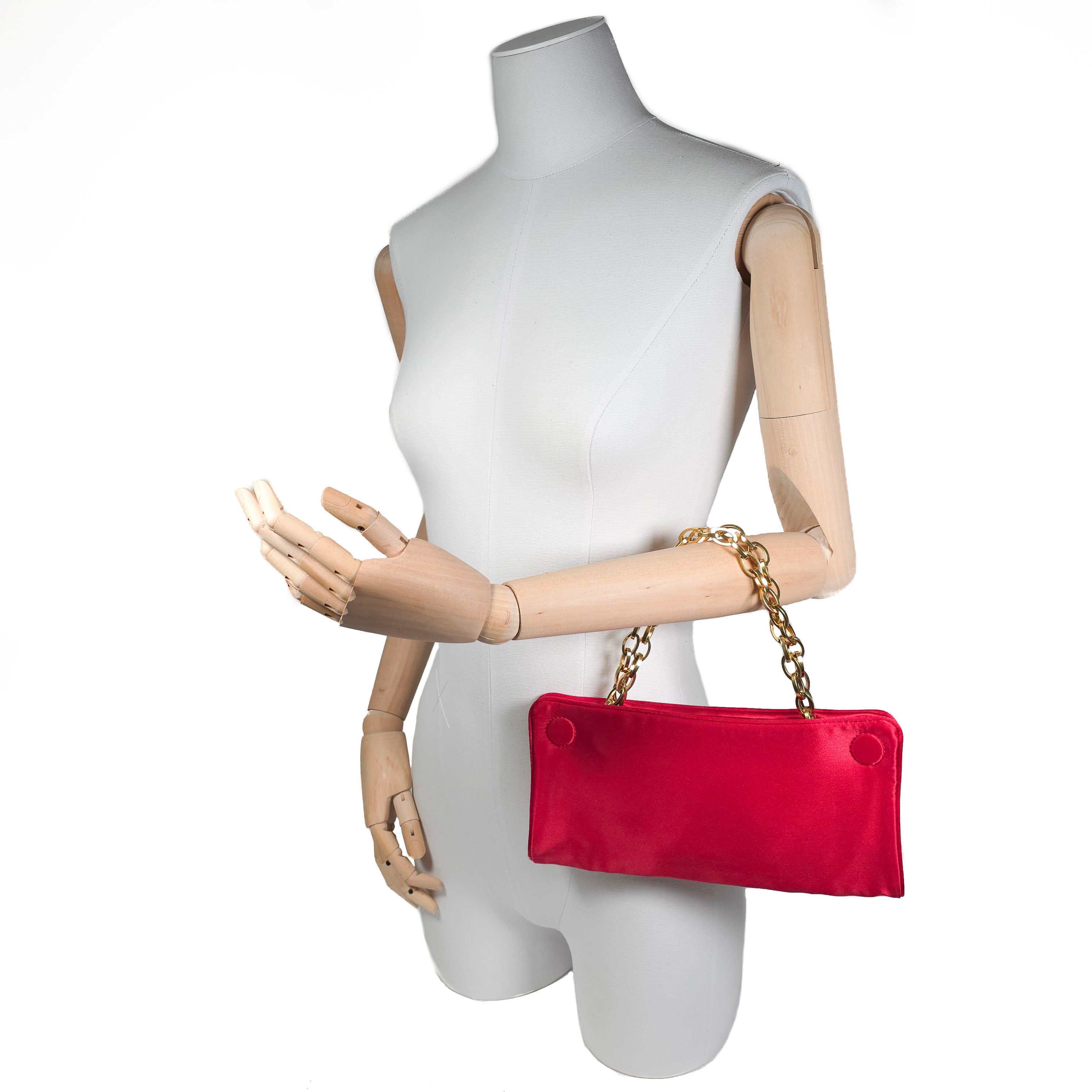 Vintage Stella McCartney Liptick Red Reversible Clutch
