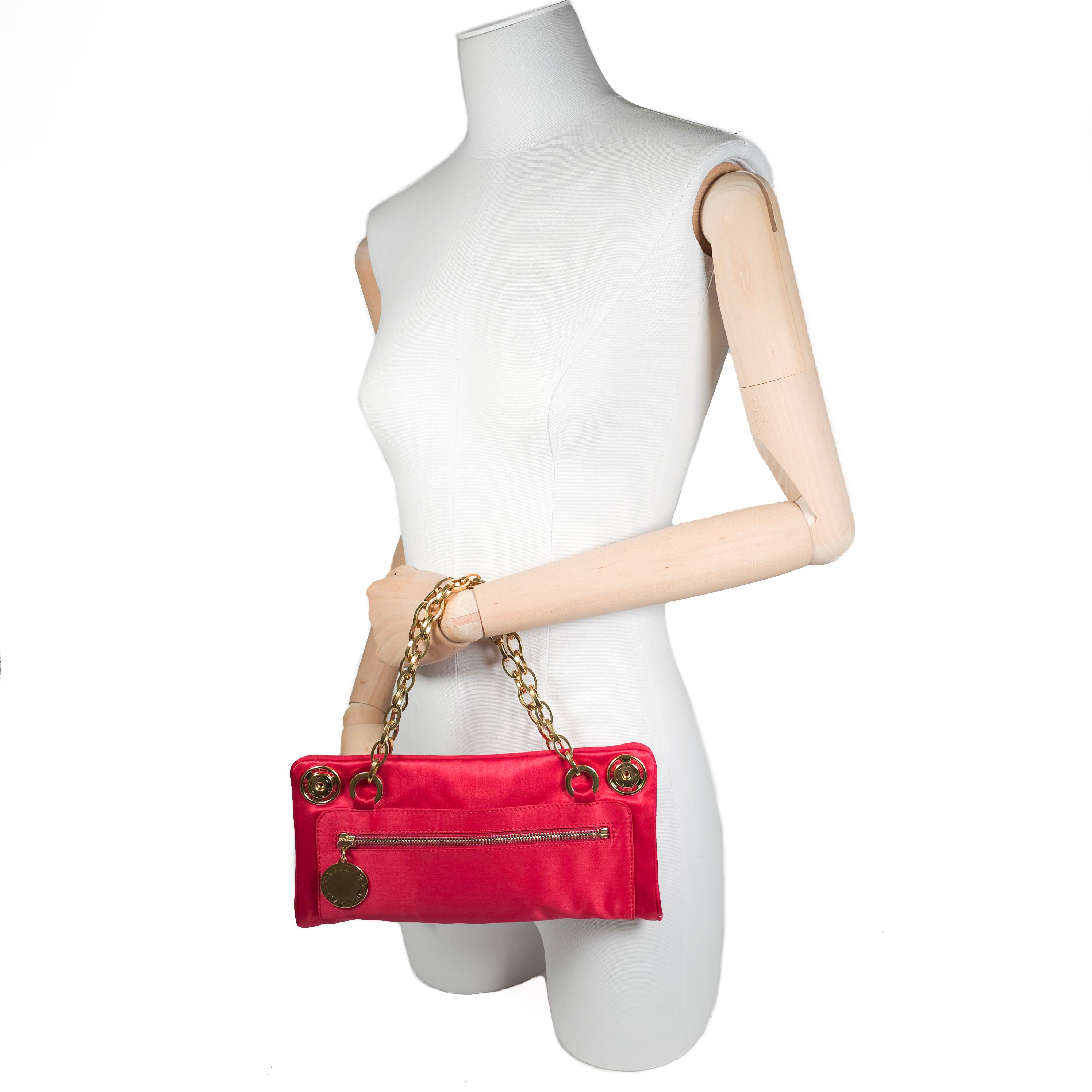 Vintage Stella McCartney Liptick Red Reversible Clutch