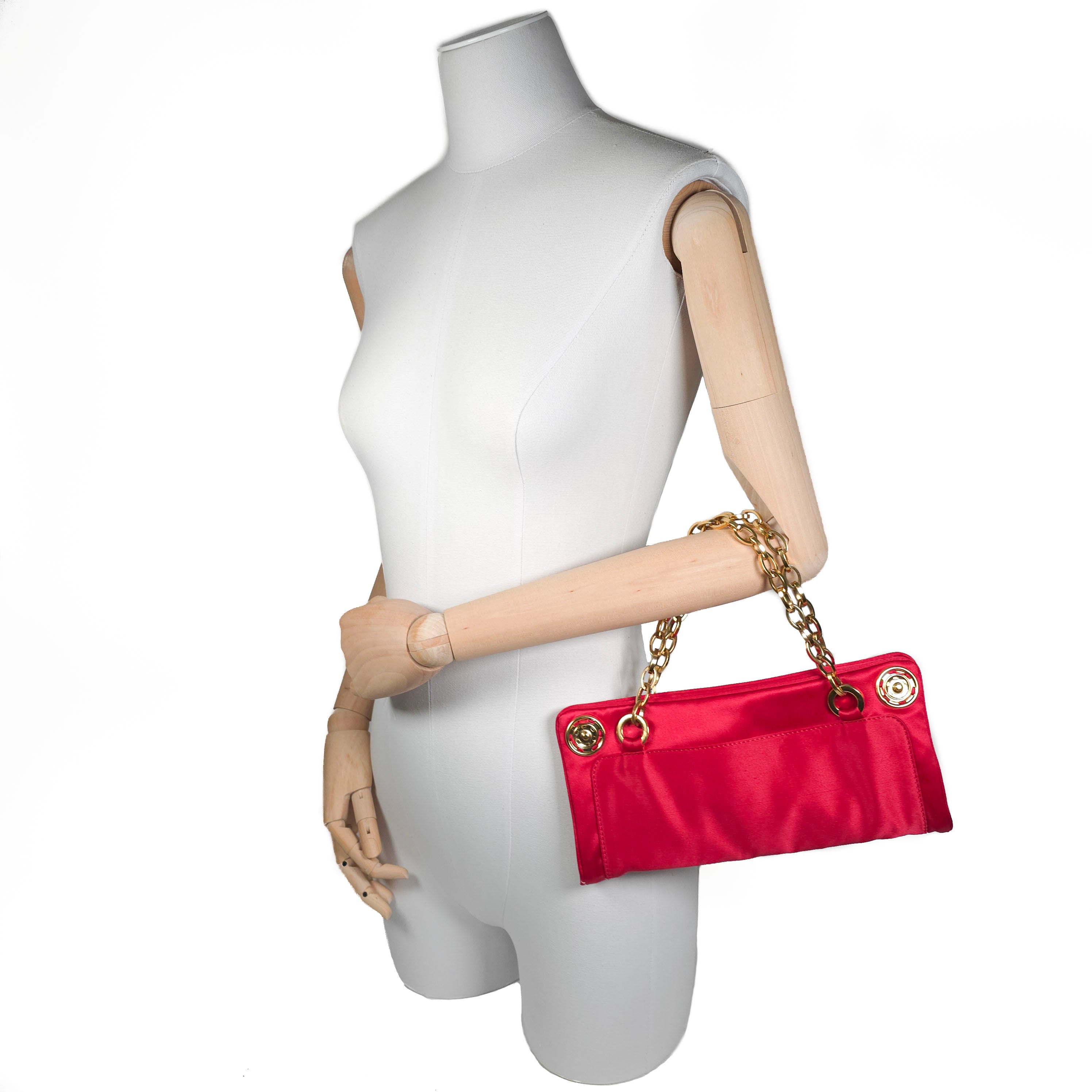 Vintage Stella McCartney Liptick Red Reversible Clutch