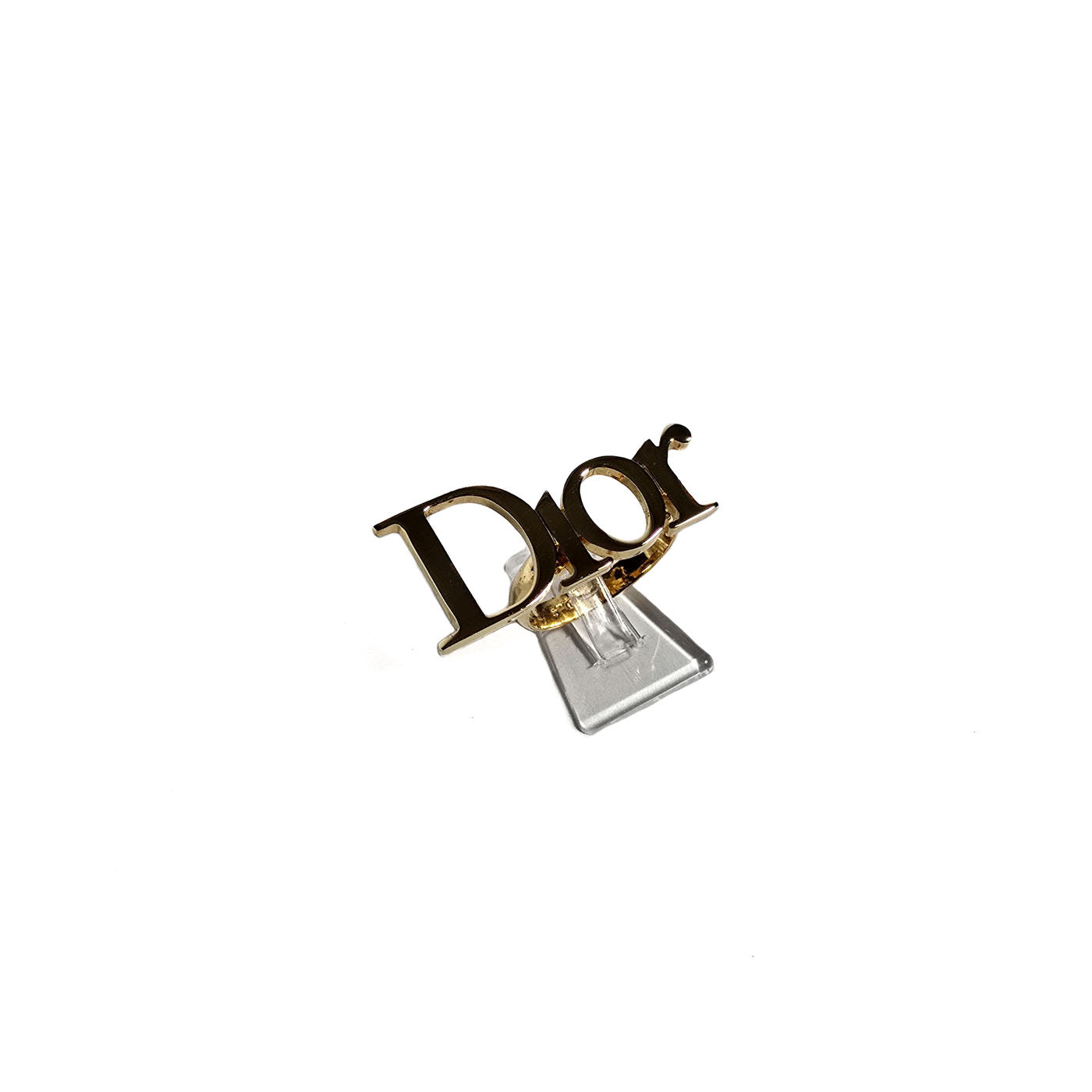 Christian Dior Knuckle Ring Gold Tone