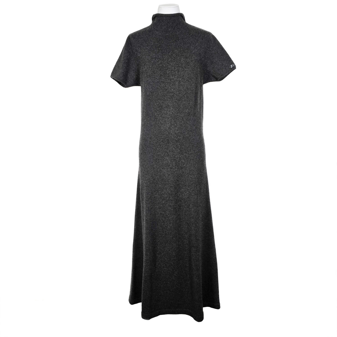 Vintage Chanel Grey Cashmere Long Dress 00A Y2K Size 46