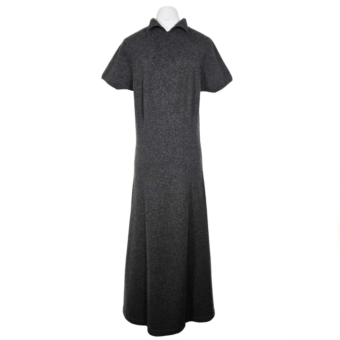 Vintage Chanel Grey Cashmere Long Dress 00A Y2K Size 46