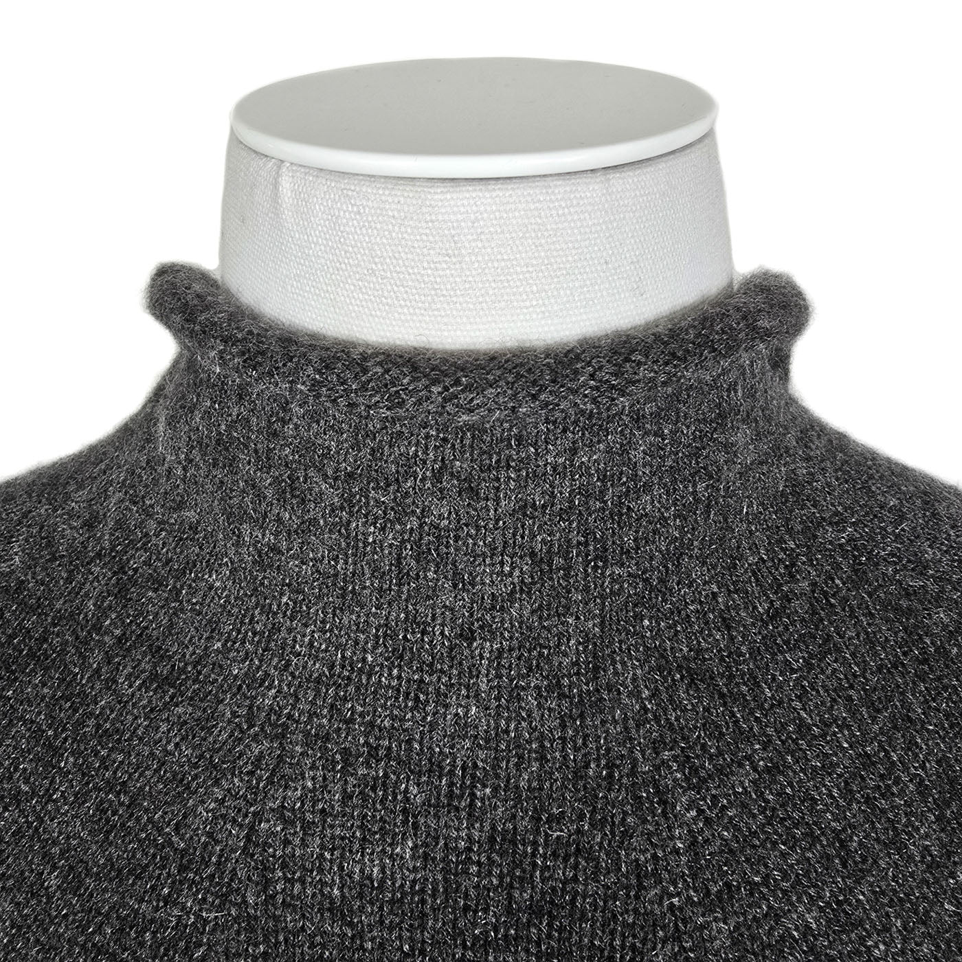 Vintage Chanel Grey Cashmere Long Dress 00A Y2K Size 46