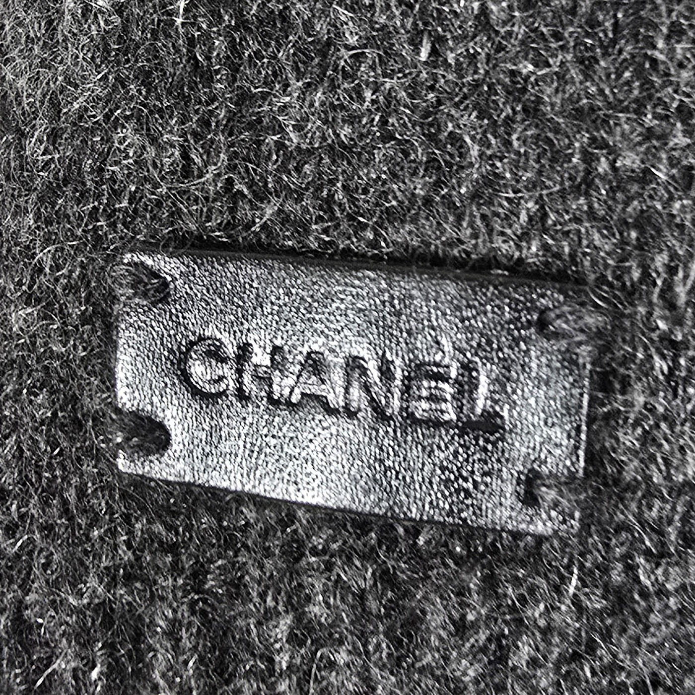 Vintage Chanel Grey Cashmere Long Dress 00A Y2K Size 46