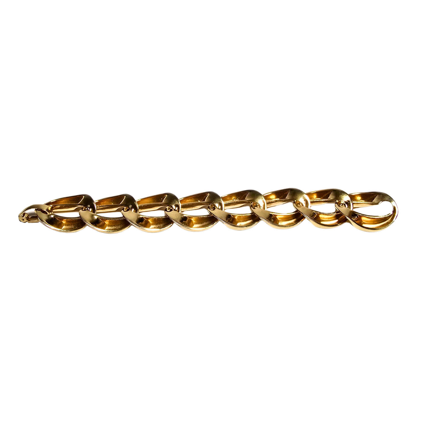Vintage Christian Dior Gold Tone Chain Link Bracelet