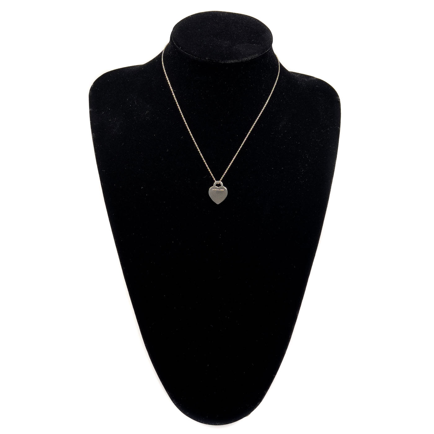 Pre-owned Tiffany & Co. Please Return to Tiffany's Heart Charm Necklace