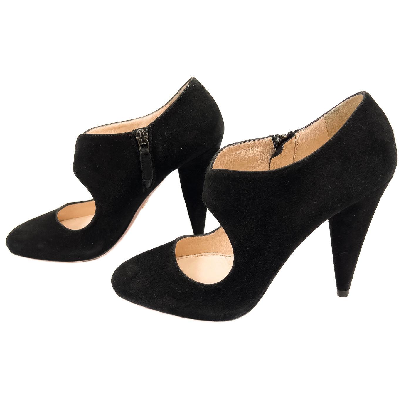 Authentic Prada High Heels Black Suede EU37 / US6,5