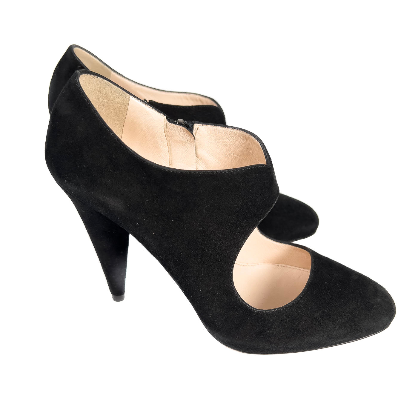 Authentic Prada High Heels Black Suede EU37 / US6,5