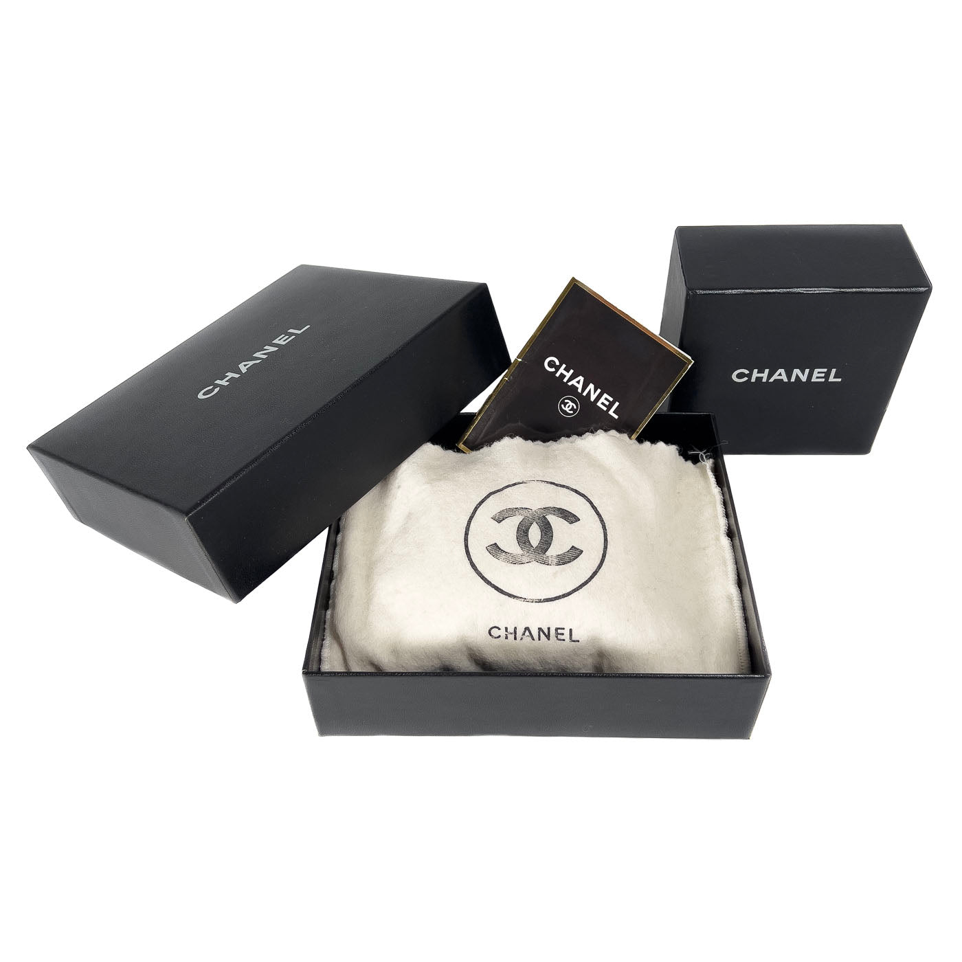 Vintage Chanel Classic Micro Charm Flap Bag met CC-kettingriem
