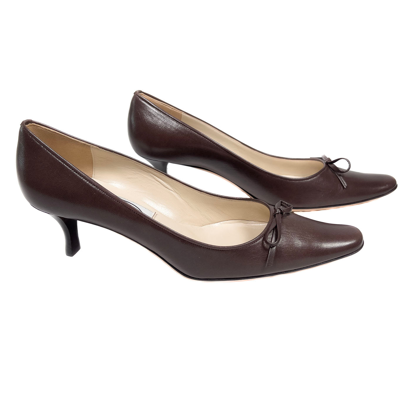 Emma Hope's Shoes Leather Pumps Mahogany Brown EU 40 / US 9,5