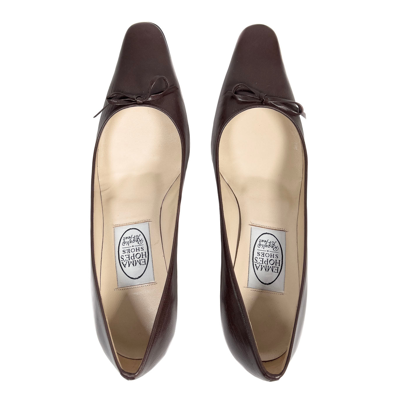 Emma Hope's Shoes Leather Pumps Mahogany Brown EU 40 / US 9,5