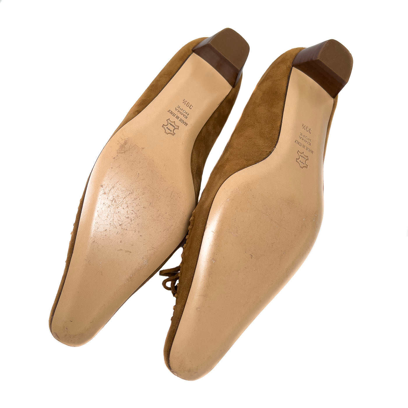 Vintage Emma Hope's Shoes Cognac Brown Suede EU 39,5 / US9