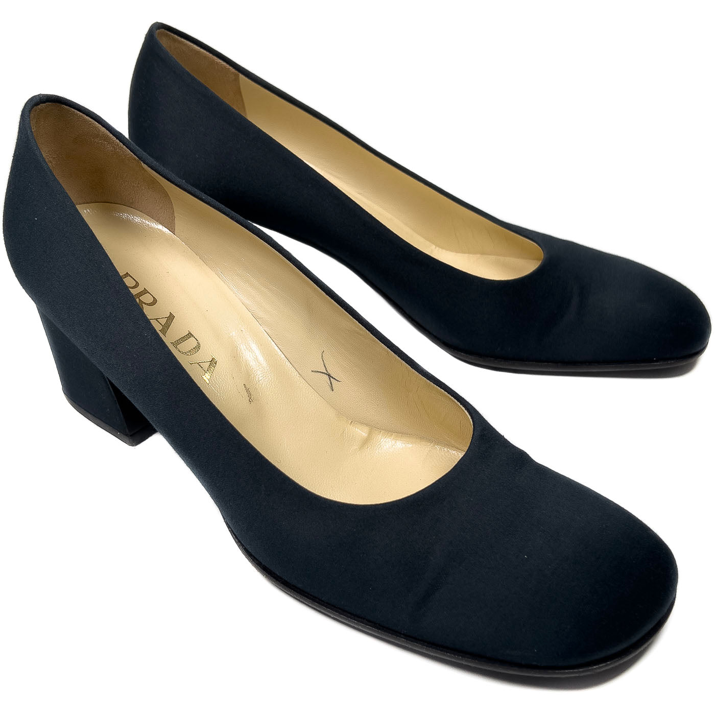 Vintage Prada Pump Heels Petrol Fabric EU 39,5 / US9