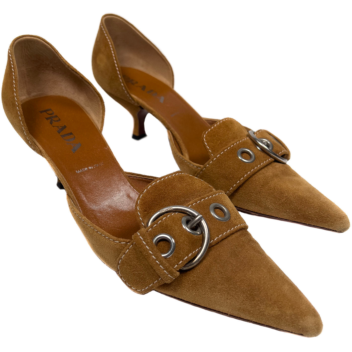Vintage Prada Cognac Suede Shoes EU 9,5 / US 9