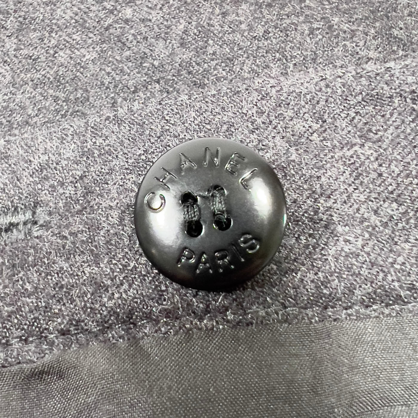 Vintage Chanel Grey Flannel Trousers 02A Size FR 42