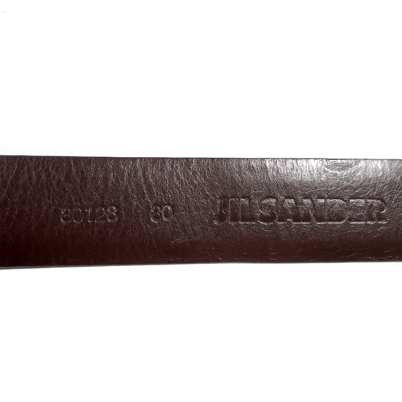 Vintage JIL Sander Belt Cognac Snakeskin Pattern Leather Size 80