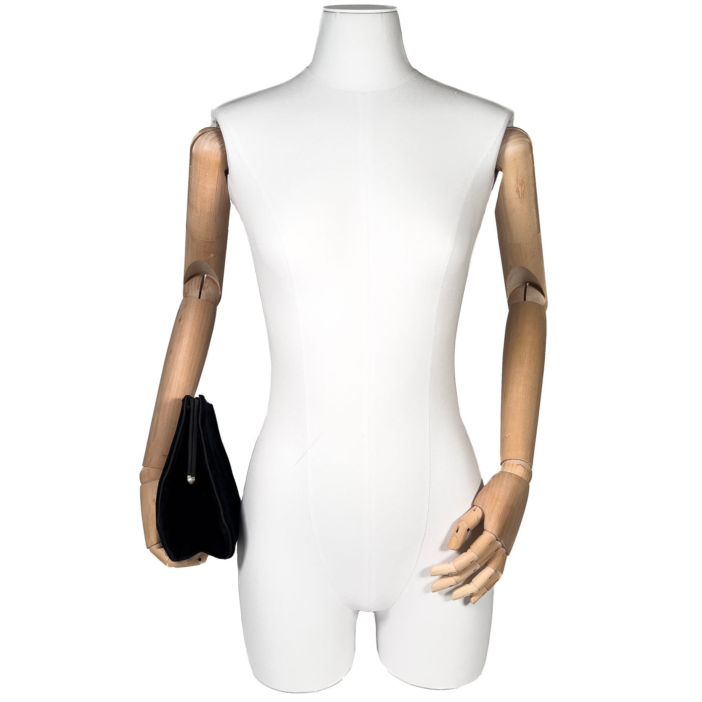 Vintage Hubert de Givenchy Clutch Black Velvet