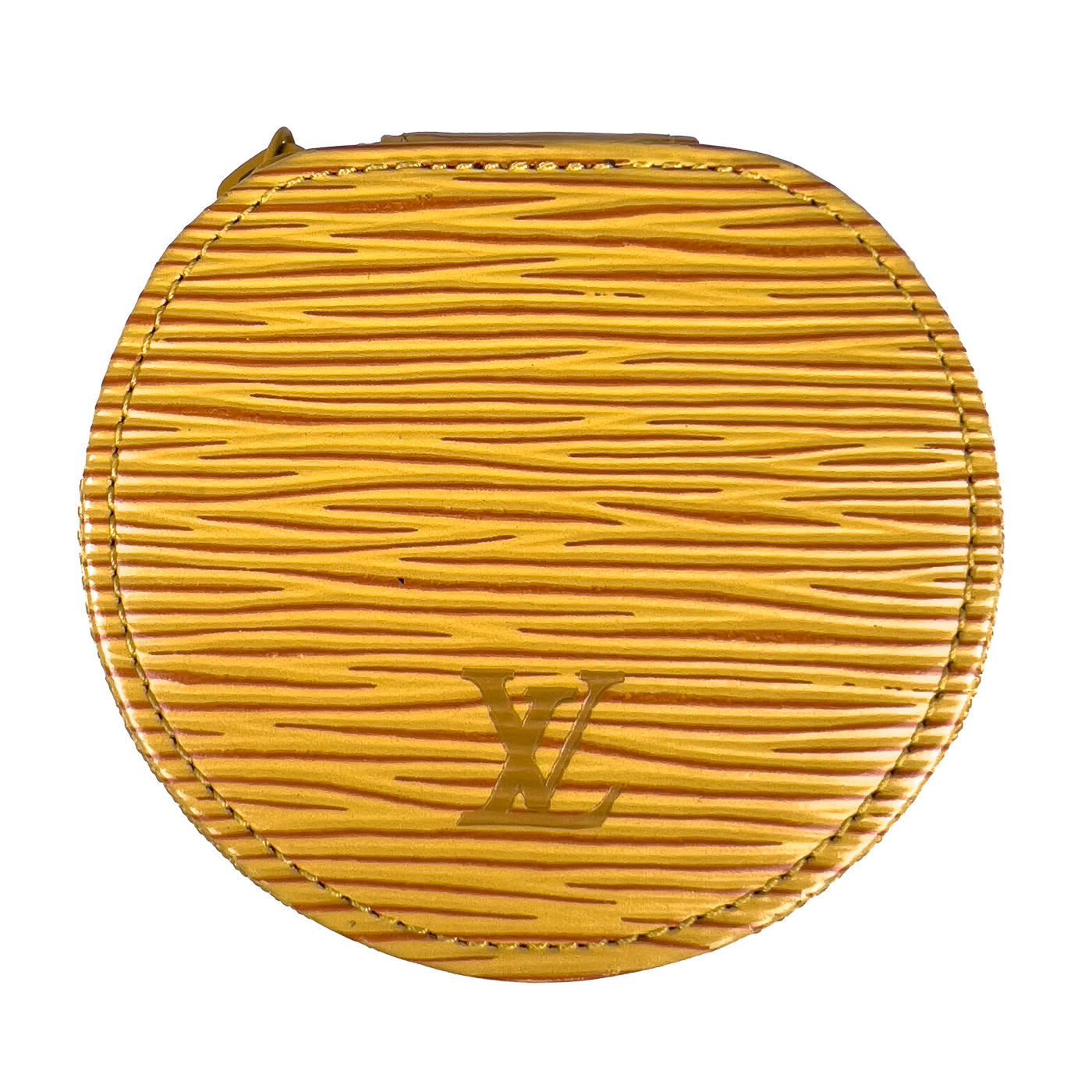 Vintage Louis Vuitton Epi Leather Yellow Jewelry Pouch