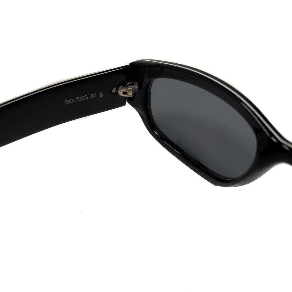 Vintage Dolce & Gabbana Sunglasses Black White Pinstripe DG702S B7 140