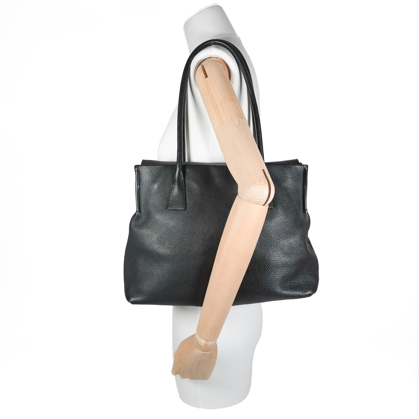 Vintage JIL Sander Handtas Zwart Leer