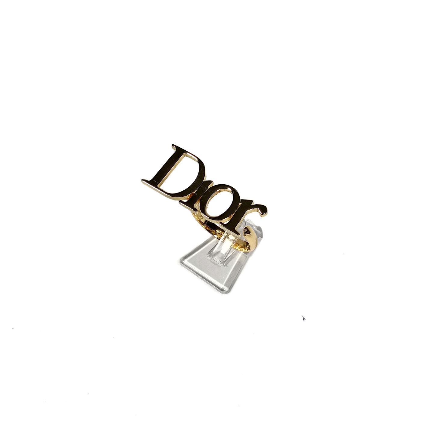 Christian Dior Knuckle Ring Gold Tone