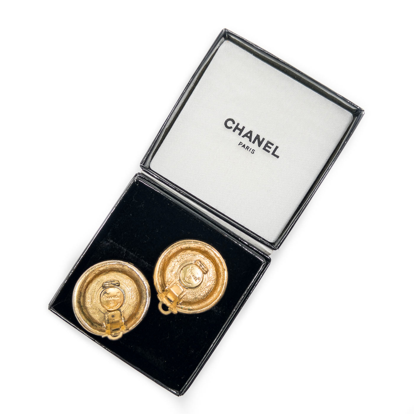 Chanel Parel Clip Oorbellen Vintage