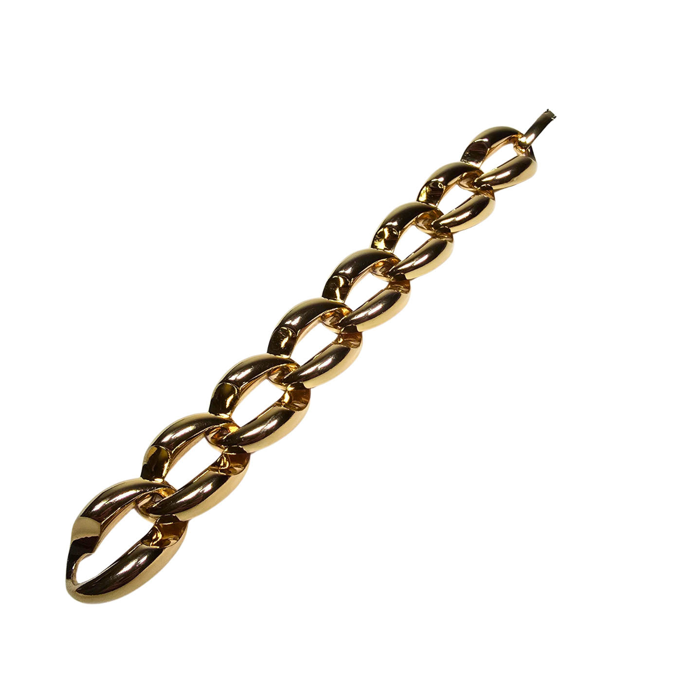 Vintage Christian Dior Gold Tone Chain Link Bracelet