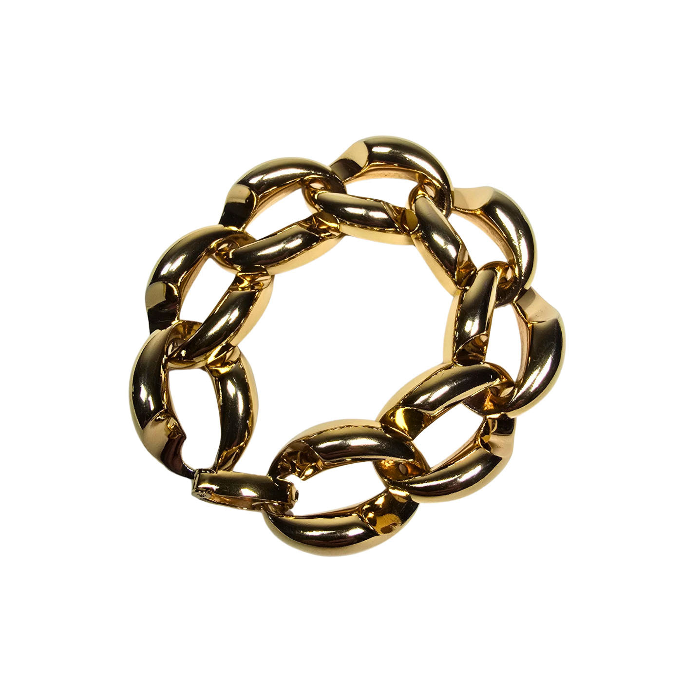 Vintage Christian Dior Gold Tone Chain Link Bracelet