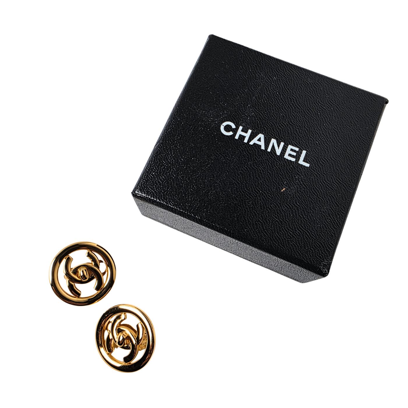 Chanel CC Turn Lock 97P Earrings Vintage