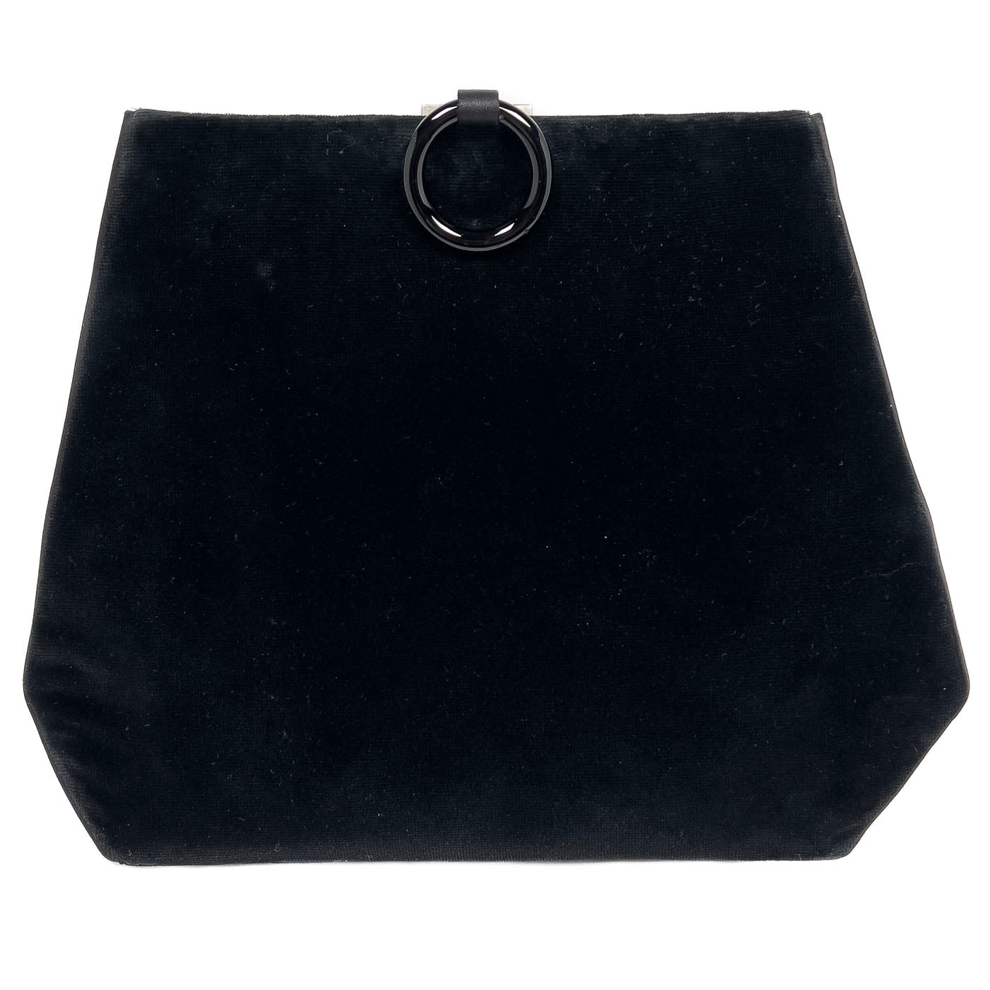 Vintage Hubert de Givenchy Clutch Tas Zwart Fluweel