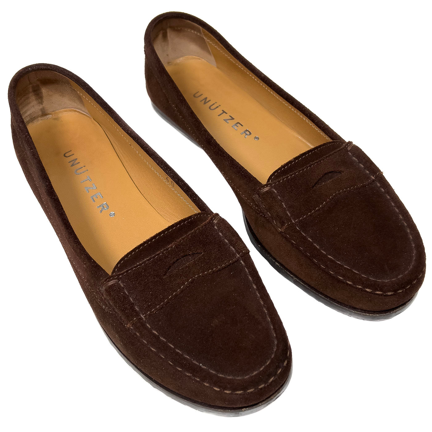 Vintage Unützer Hydrolvelour Tabak Loafers EU 40 / US9,5