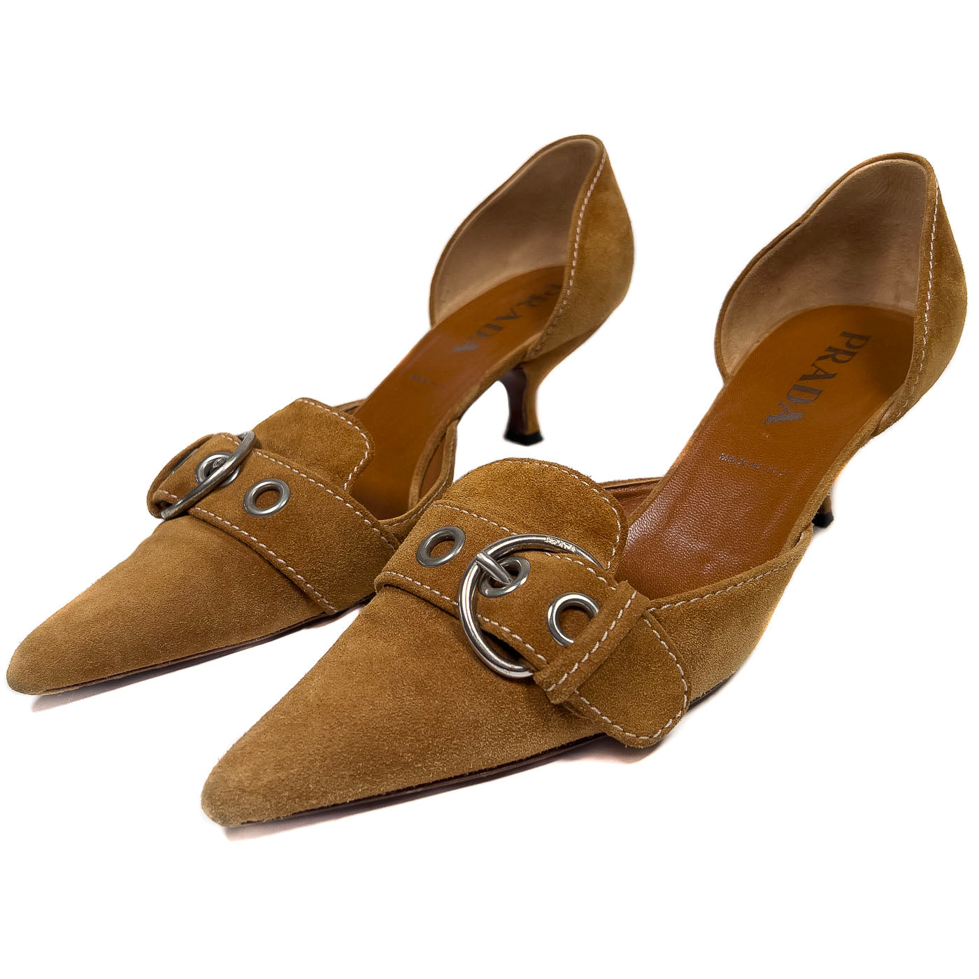 Vintage Prada Cognac Suede Shoes EU 9,5 / US 9