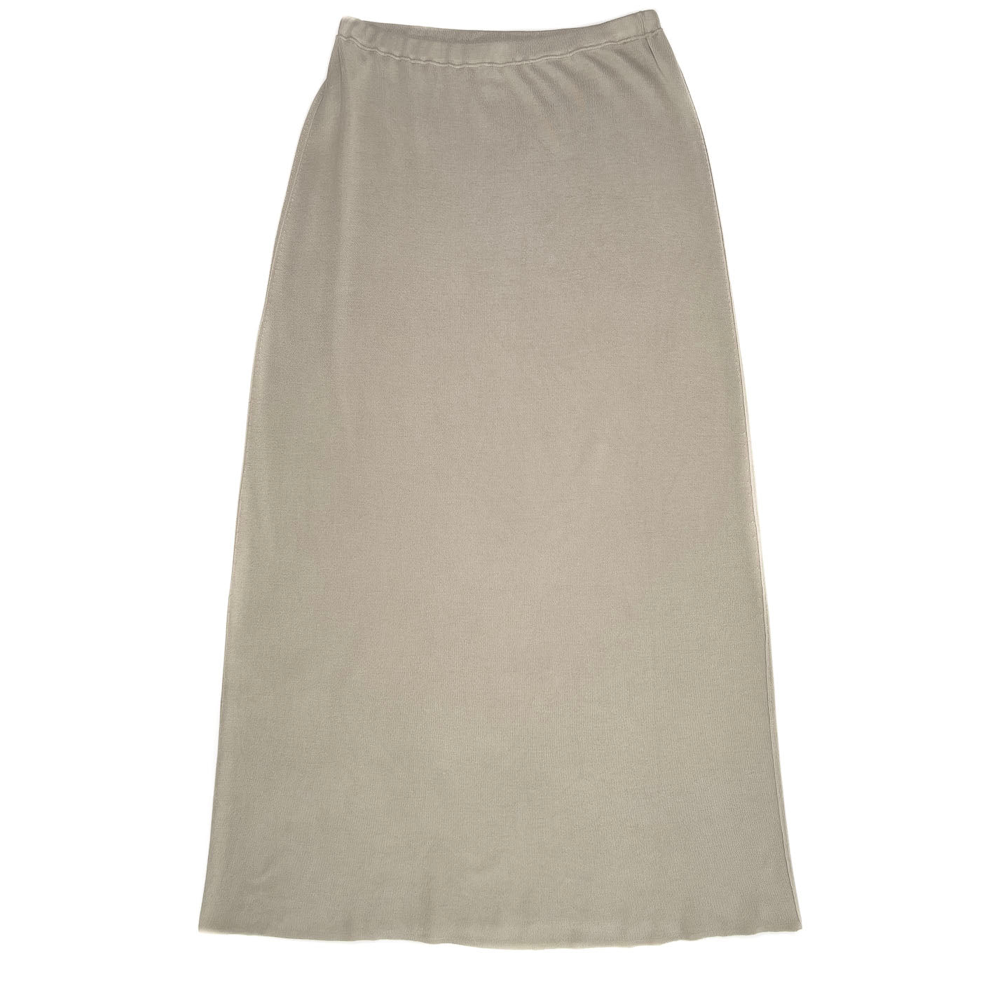 Vintage Silk Donna Karan Skirt Signature Label Taupe Size L