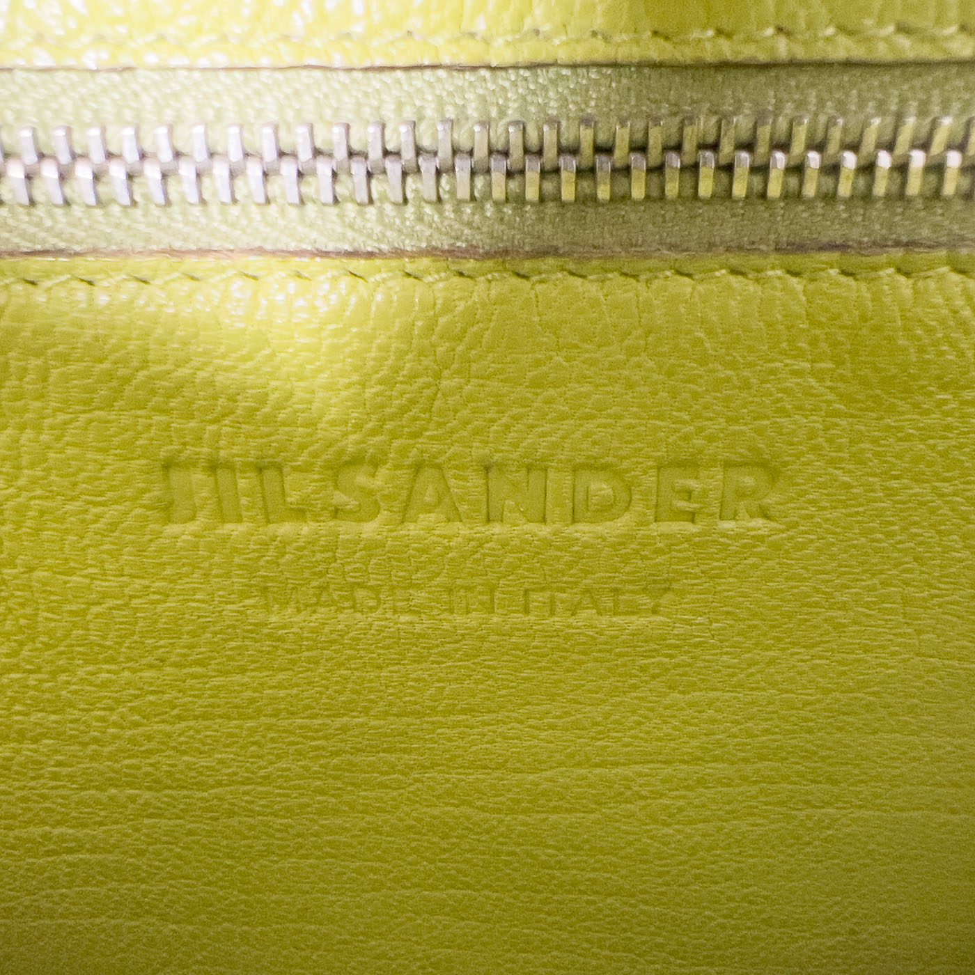 Vintage JIL Sander Green Leather Tote Bag