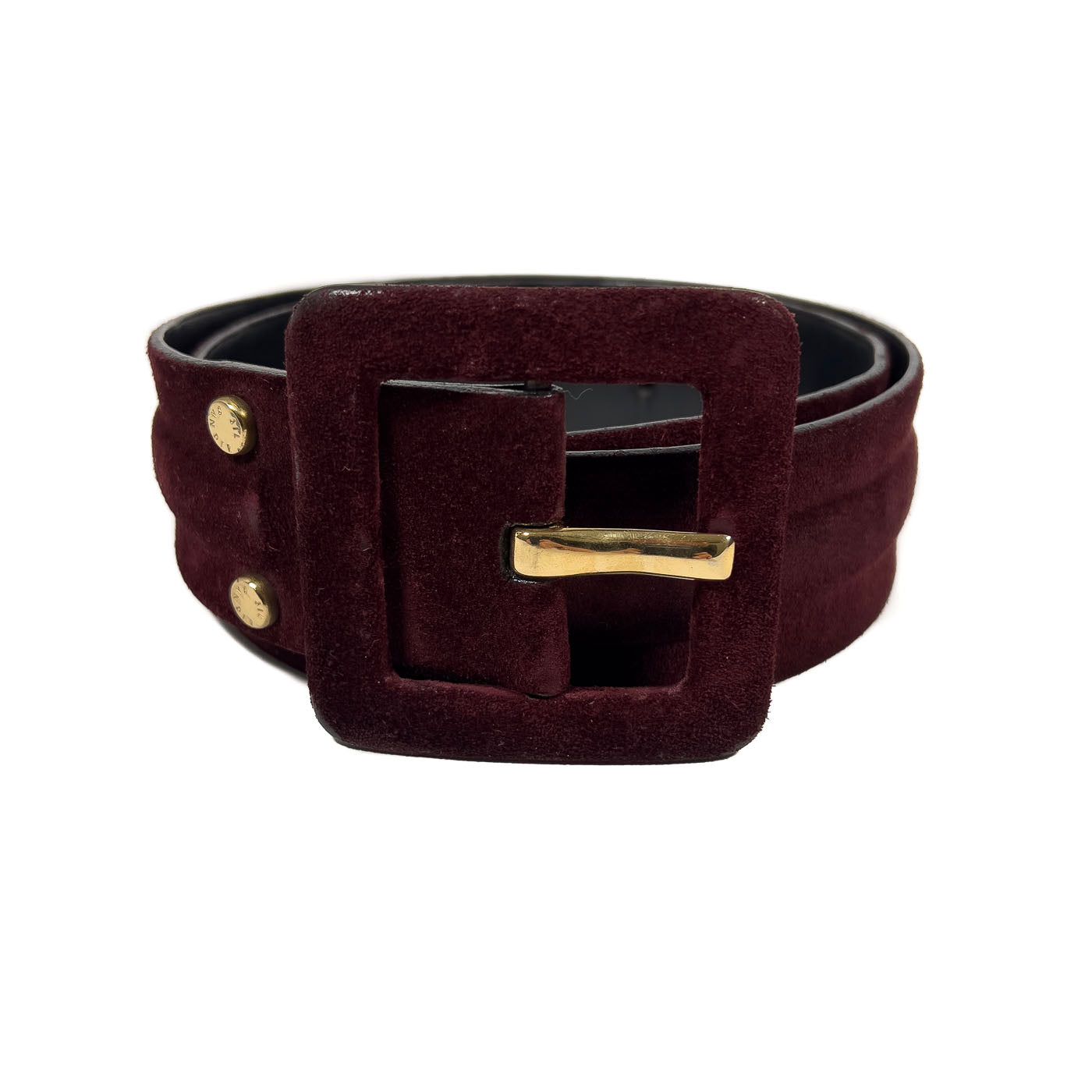 Vintage JIL Sander Riem Rood Suede Leer Maat 80