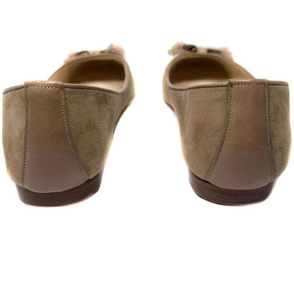 Authentic Vintage Emma Hope's Shoes Camel Suede Leather Ballerinas EU40/ US9,5