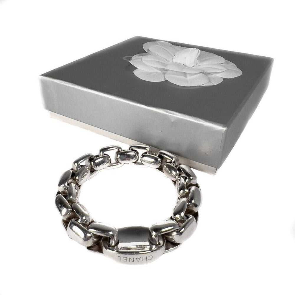 Vintage Chanel Bracelet Curb Link Sterling Silver – EYECATCHERSLUXE