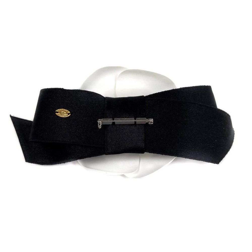Chanel White Ribbon Headband 